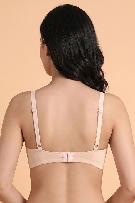 Zivame Essentials Double Layered Non Wired Full Coverage T-Shirt Bra - Cloud Pink — image 3